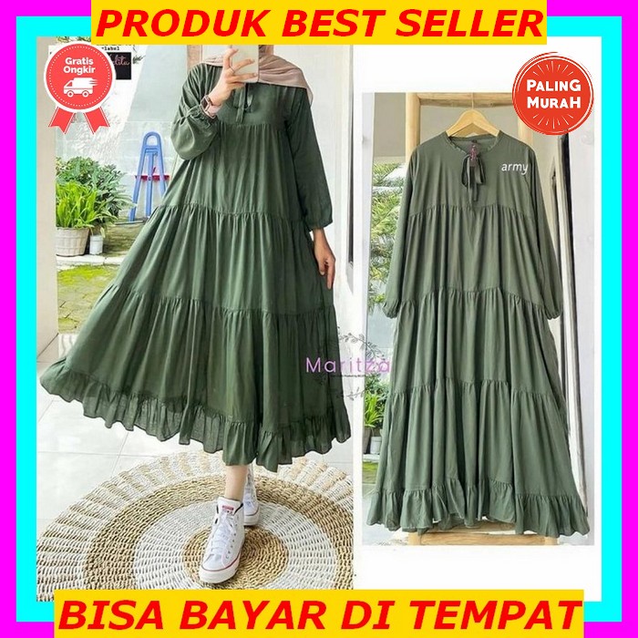 Milan Dress | Gamis Wanita Terbaru | Dress | Gamis Kondangan | Baju Muslim Polos | Maxi Dress | Term