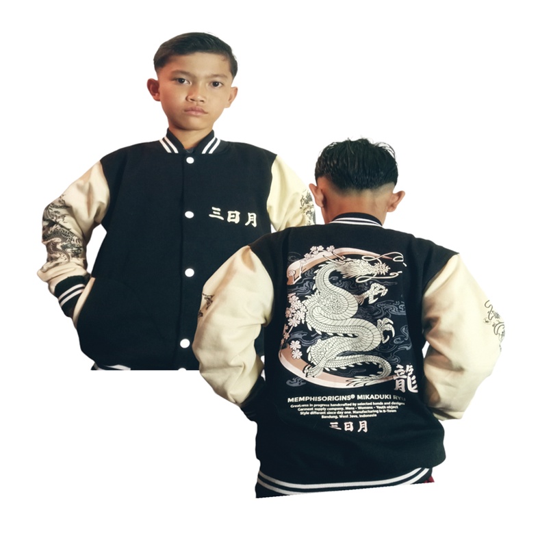 Jaket Baseball Varsity Anak Orignal Terbaru / Jaket Bomber Varsity Anak NAGA Memphis Origins Terbaru