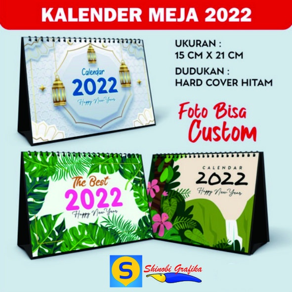 

KALENDER MEJA 2022 | KALENDER DUDUK 2022 SPRIRAL | KALENDER MURAH | Custom