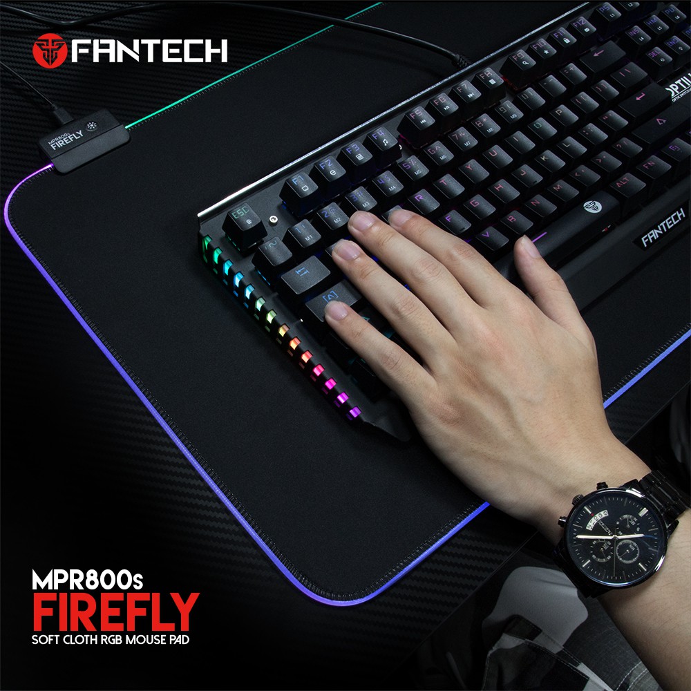 Fantech MPR800 Firefly RGB Gaming Mousepad | by. JAKTECH.ID