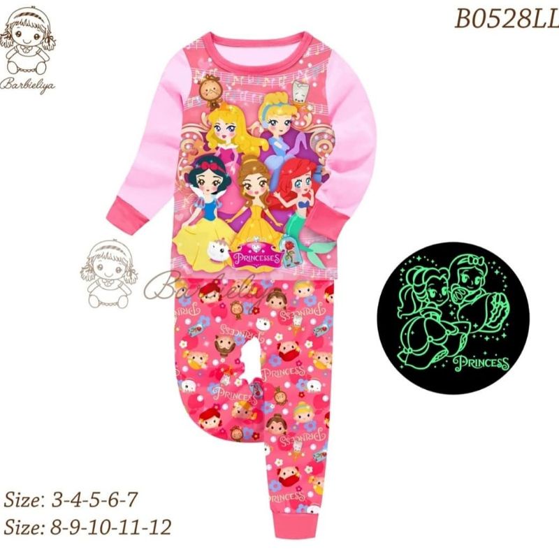 PIYAMA SNOW WHITE PRINCESS BAJU TIDUR ANAK