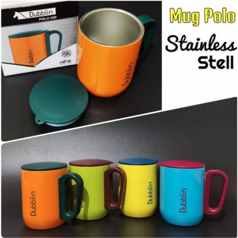 Jual Md Mug Gelas Dubblin Cangkir Kopi Teh Termos Tahan Panas Dublin 220 Ml Kopi Teh Stainless 4520