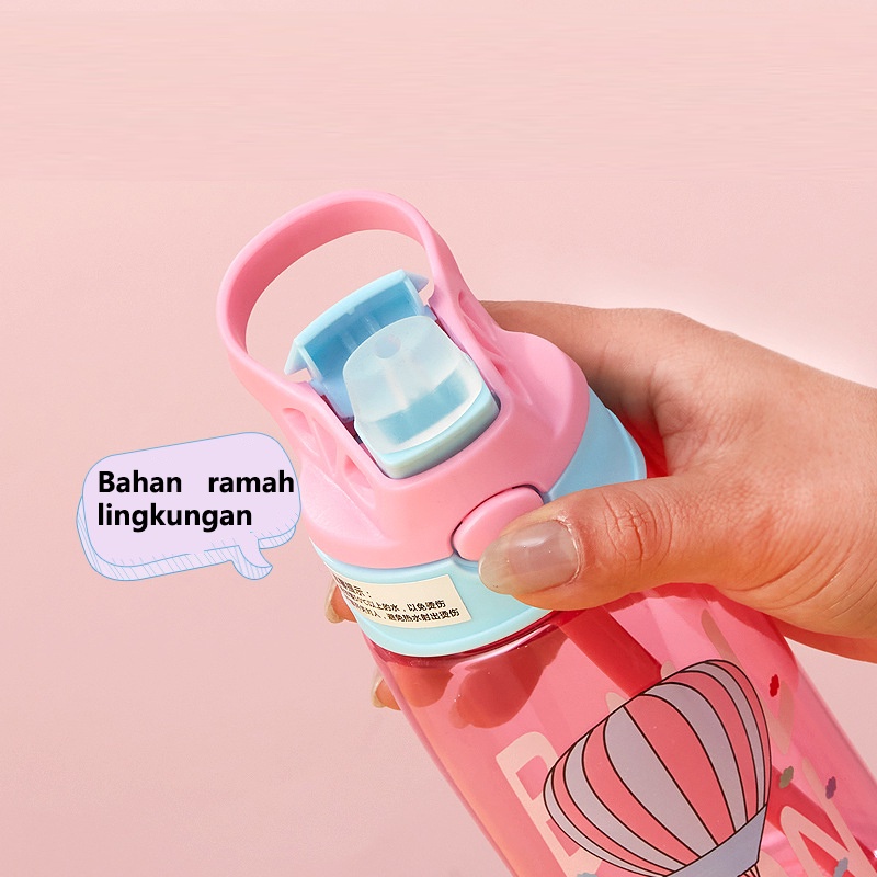 BOTOL MINUM ANAK MOTIF ANIMAL SEA 450ML / BOTOL MINUM MOTIF ANIMAL SEA BS