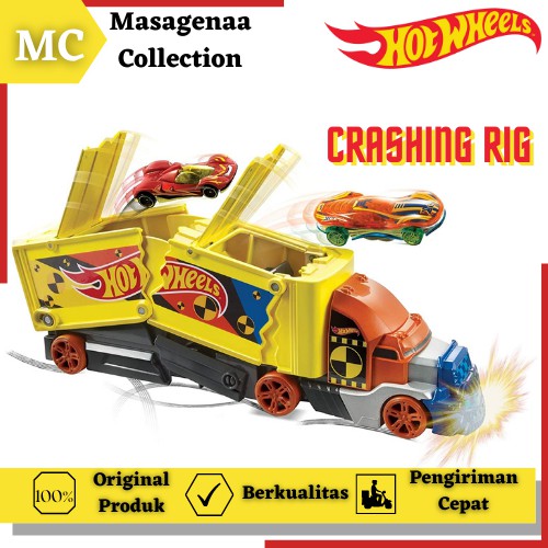 Mainan Mobil Mobilan Hot Wheels Hotwheels Hotwheel Truck Truk Transport Transporter Trailer Anak Ori