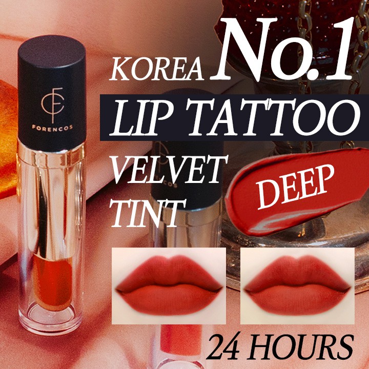 [FORENCOS] Lip Tattoo Clair Velvet Tint - French red