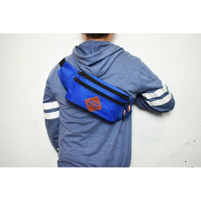 Tas Pinggang Pria Waist Bag Sling Waistbag Selempang Slempang Murah