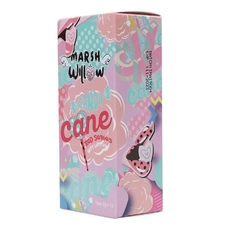 Marshwillow Candy Cane Matte Lip Crayon Red Ver (set) by Natasha Wilona, Lipstik