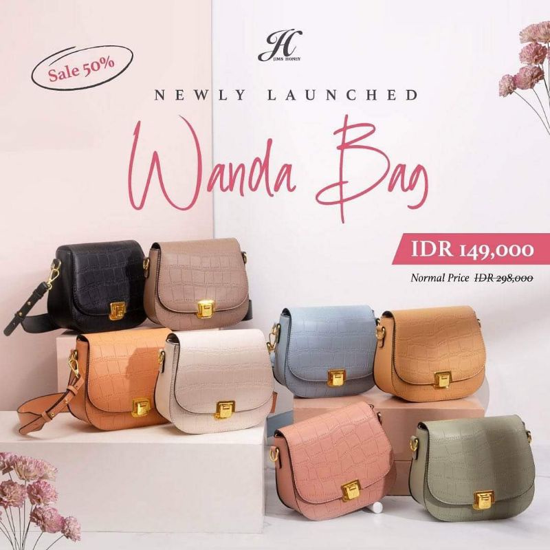 JIMS HONEY - WANDA BAG TAS SELEMPANG TAS CASUAL