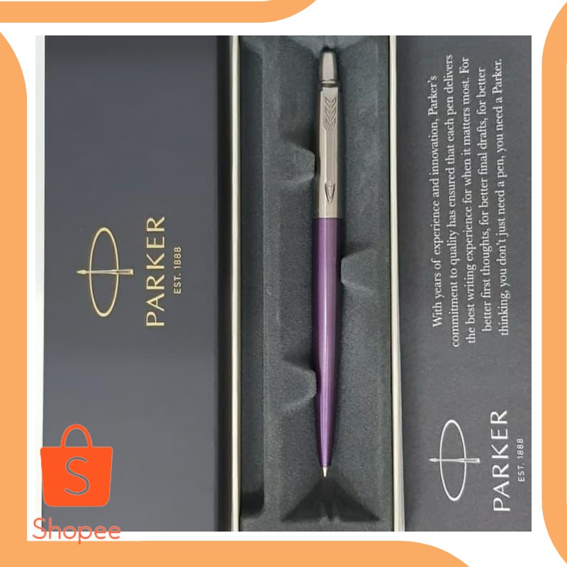 

Promo limited Pulpen Parker Jotter Victoria Violet Gratis Grafir / Ukir nama Berkualitas