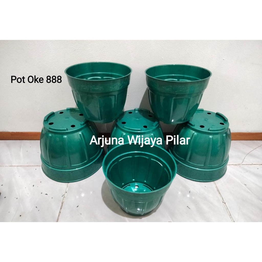 Pot Oke 888 Green uk 17 &amp; 20 Eriko Harga satuan +bubblewrap