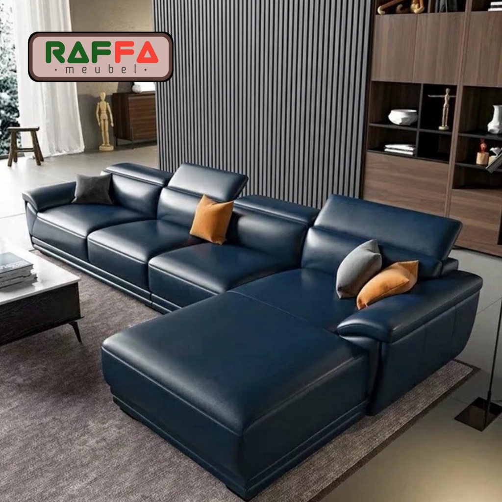 L67 RAFFA MEUBEL - Sofa Kulit Premium - Sofa Kantor / Apartemen - Sofa Santai - Sofa Ruang Tamu