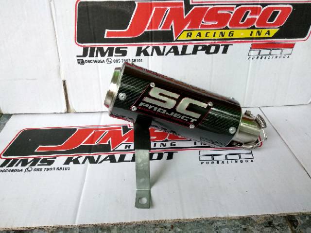 Knalpot SC Carbon vixion cbr150 newCB gsxr150 r15 xabre mxking Satria Fu sonic mx Nmax Aerox PCX dll-2