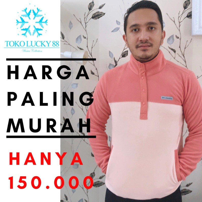 Jaket Columbia Polar Fleece Baju Sepeda Olahraga Gym Base Layer Jacket Import Original Hiking Dingin