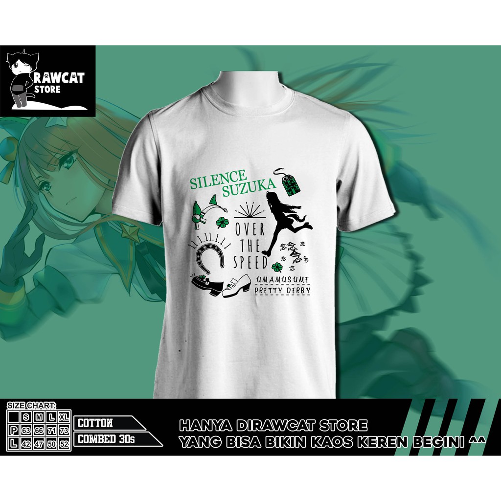 kaos pria uma musume silence suzuka