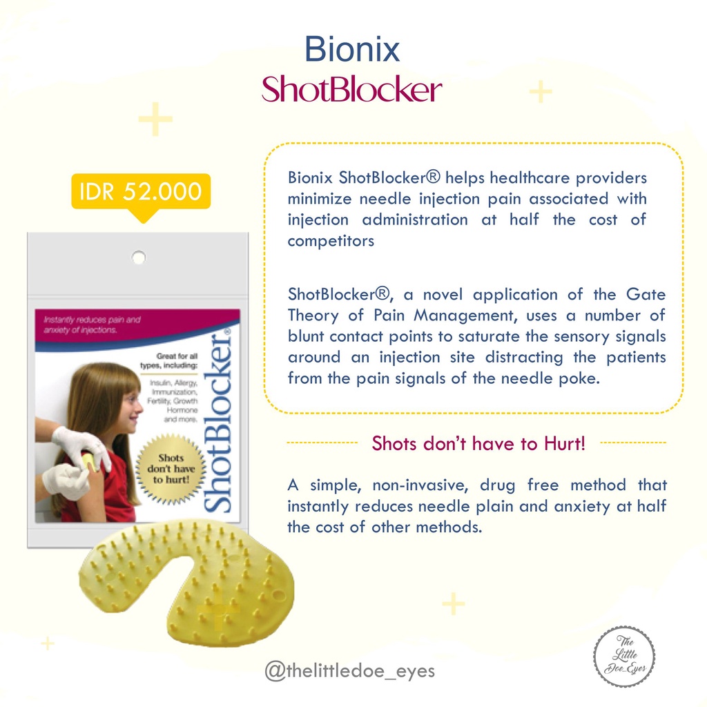 Bionix ShotBlocker (pereda nyeri jarum suntik)