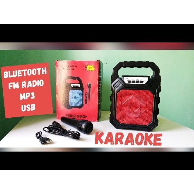 SPEAKER BLUETOOTH + MIC TAMPILAN BARU / MUSIK BOX BLUETOOTH KARAOKE S-286