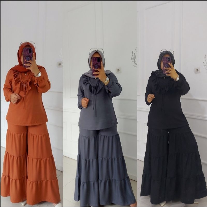 Set Erina Kulot umpag by Vienara