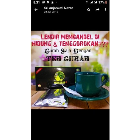 

TEH GURAH MENGOBATI BATUK, SESAK NAPAS DAN MAAGH