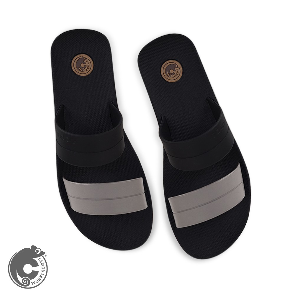 Eshajorii Sandal Slide Pria Kasual Full Karet - Men's Casual Slides Slipper