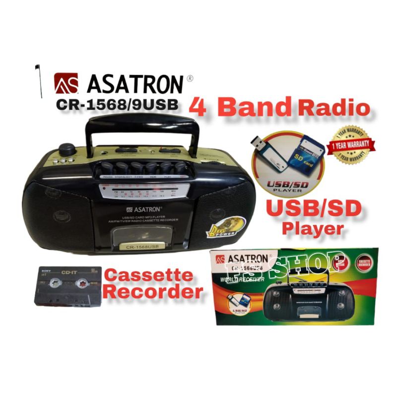 Radio Tape Asatron CR-1568USB