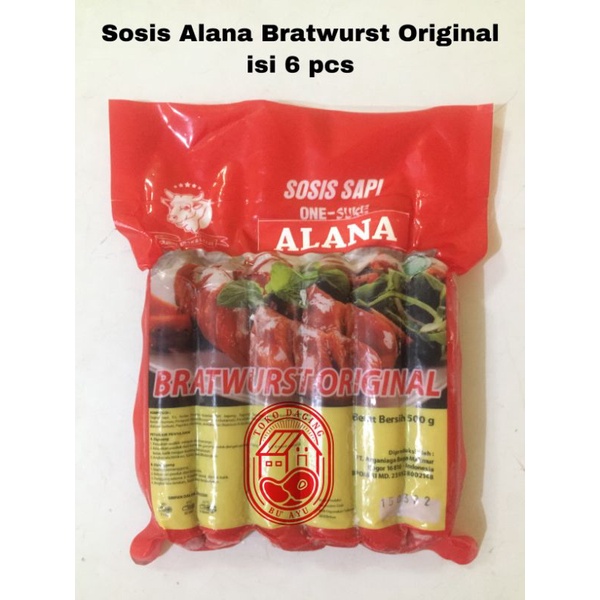 

Sosis Sapi One Suke Alana Bratwurst Original 500 gram (6 pcs)