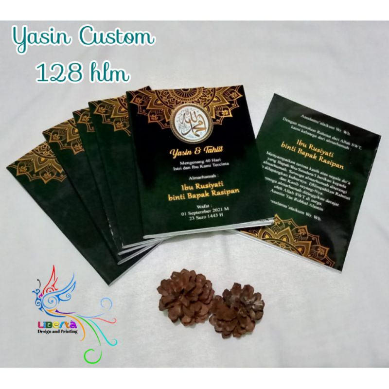 Yasin Custom 128 Halaman Dilengkapi Dengan Terjamah