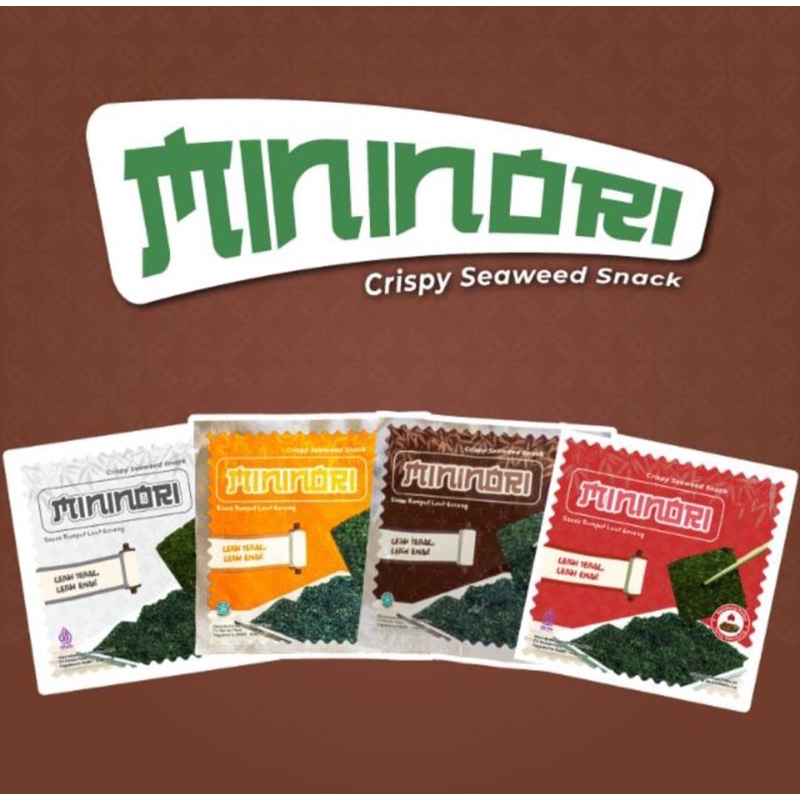 

YYS - MININORI (BOX dan PCS) 4gr & 48gr Snack Rumput Laut cemilan renyah asin pedas gurih snak murah snek terbaru