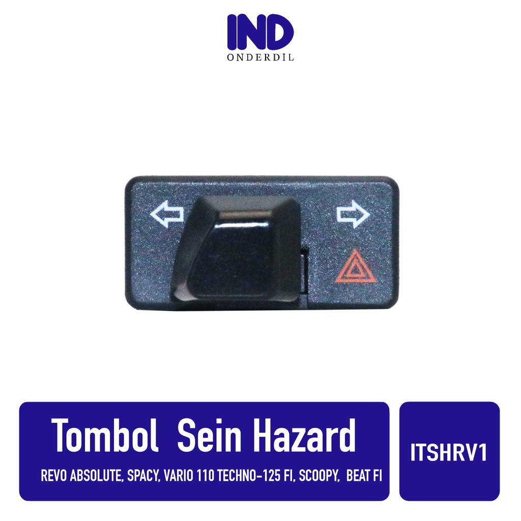 Tombol-Saklar Lampu 3 Fungsi Sein-Sen Hazard Vario Techno 110-125 Techno-FI-Karbu