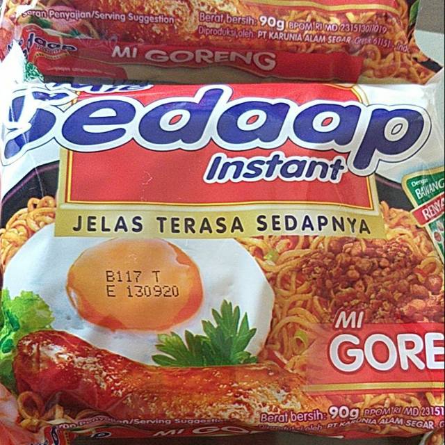 

Mie sedap goreng 90 gr x 5 bks