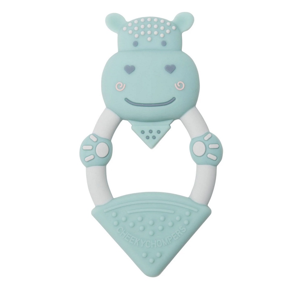 Cheeky Chompers Teether - Elephant / Lion / Hippo - Gigitan Teething Chomper Toy Toys Anak Baby Bayi Mainan Sensory