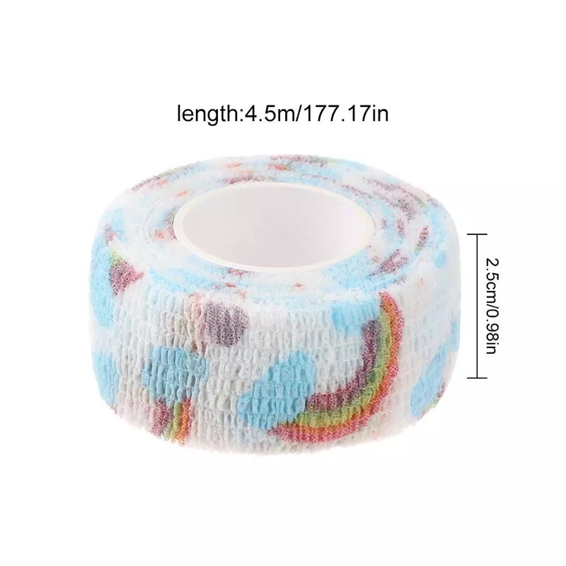 Finger Protector Tape Plester Pelindung Jari Tangan Lucu Cute Bandage Writing Hand Wrist Protect Sports Untuk Menulis Alat Bantu Tulis Perban Sticker Cartoon Animasi Labang Pita Perekat Plaster