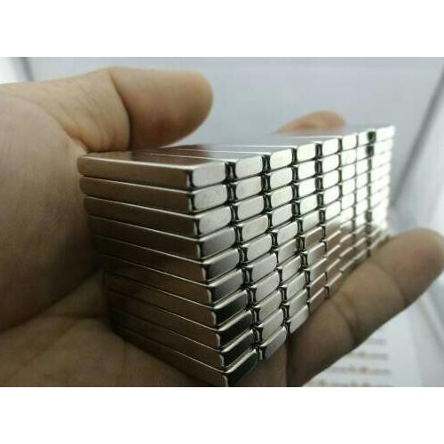 magnet kotak batang neodymium super kuat keemasan murmer shopee