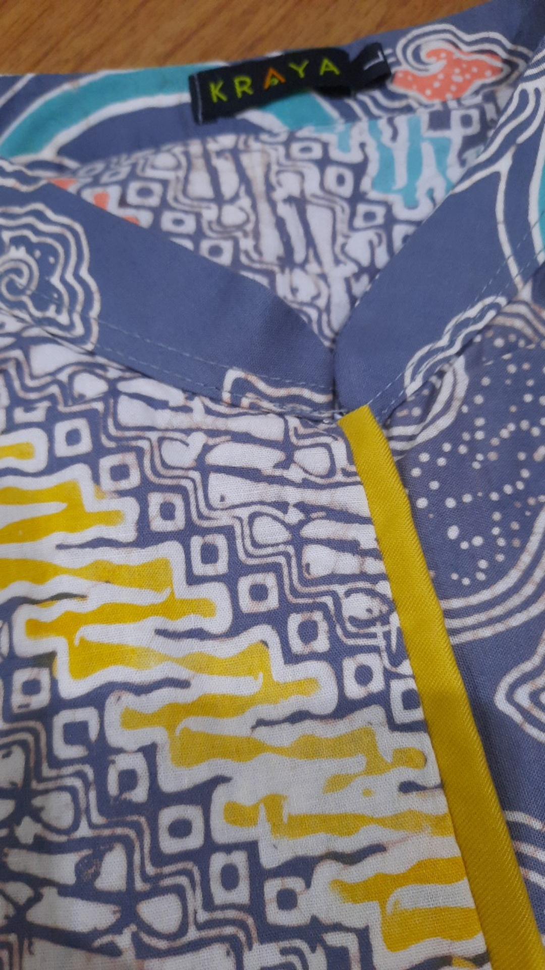 Mega Blouse Batik Kerja Wanita Batik Megamendung Batik Cantik Lengan Panjang