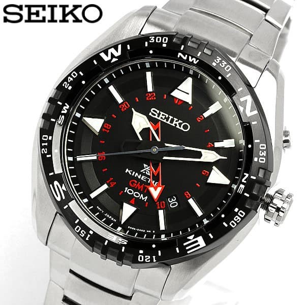Seiko Prospex Kinetic SUN049P1 / SUN049 GMT waterproof 10 bar