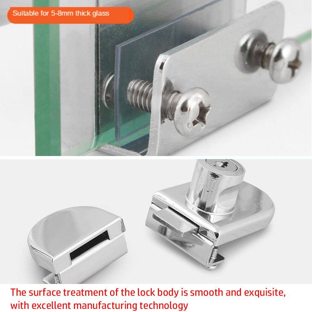 TOP Kunci Lemari Kaca Dengan Kunci Zinc Alloy Pengait Window Lock