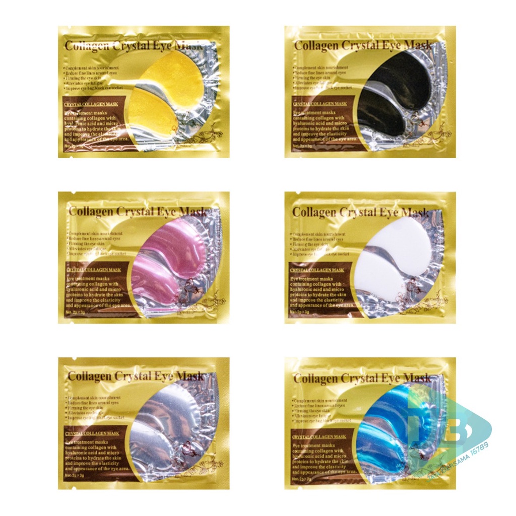 RT24 Masker Mata Crystal Collagen Gel Eye Mask gold Moisturizing Anti Aging penghilang kantung mata panda JB5246