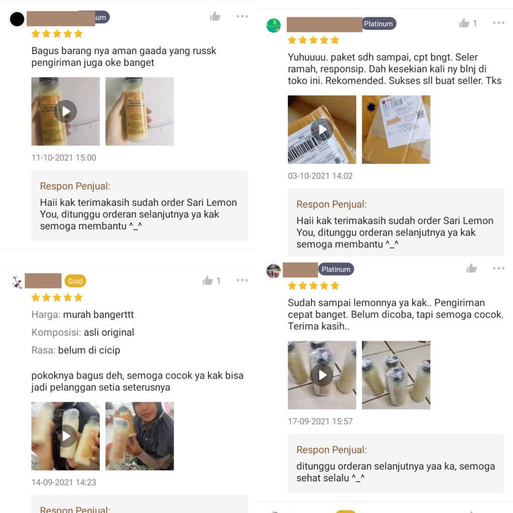 

p4yu YOU PAKET 2 BOTOL Sari Lemon ML Murni 100% Fresh Alami Untuk Diet Dan Detoks