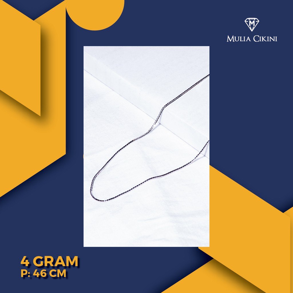 Kalung Emas Putih UBS Italy Santa 75% 4 gram