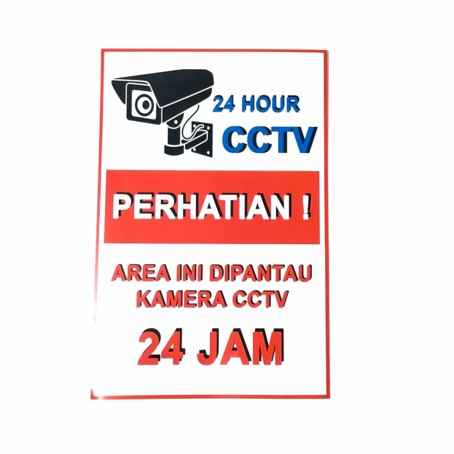 

STIKER DIPANTAU CCTV 24 JAM - STICKER LABLE WARNING