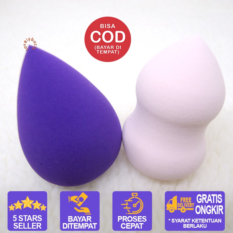 Lovelybutik - Sponge makeup /  Guci &amp; Drop Beauty Blender 2 ins 1 Makeup puff