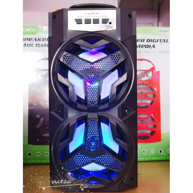 Speaker Bluetooth Mp3 Fleco F2297 Super Bass Speaker Portable Bluetooth Murah