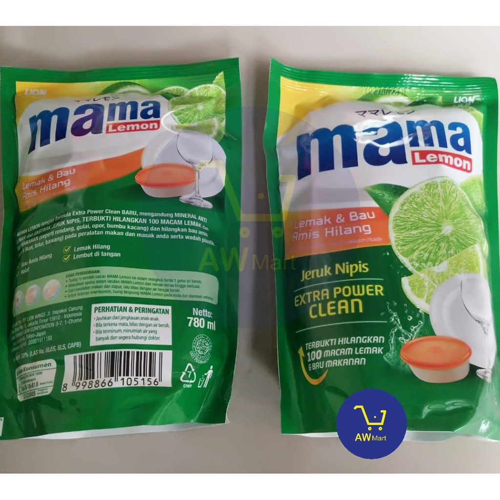 Mama Lemon &amp; Mama Lime 680ml Sabun Cuci Piring REFILL (DARI PABRIK LANGSUNG) ALL VARIAN