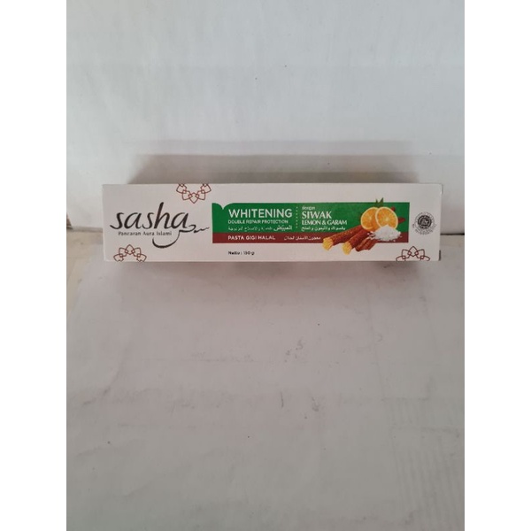 pasta gigi sasha whitening 150g/odol