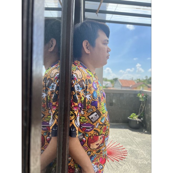 kaos jersey custom doodle art