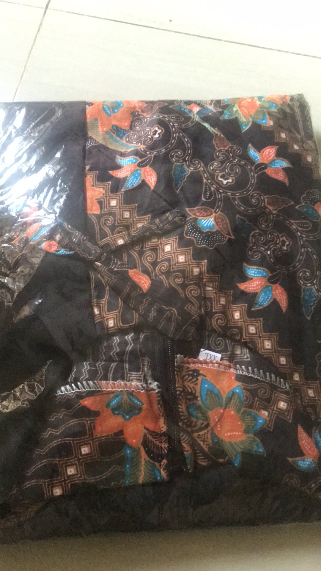 Tey-17 Batik Wanita Asj Sa Hrb026 Kenongo Kemeja Tosca Pendek