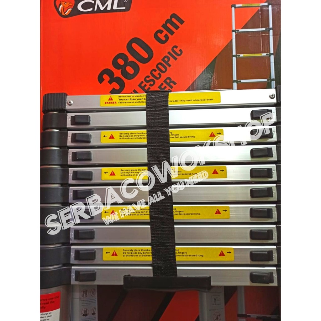 Camel Tangga Aluminium Teleskopik 3.8 M Single Telescopic Ladder Termurah Berkualitas