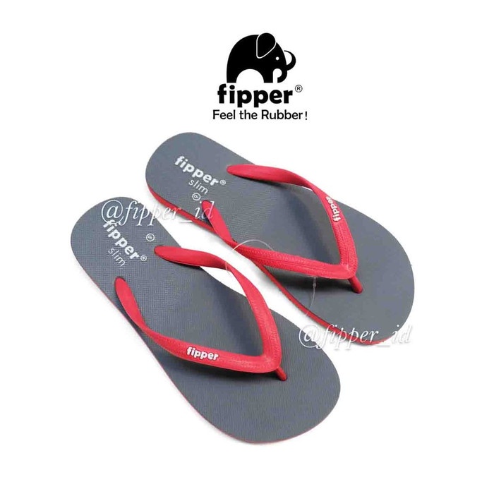SANDAL FIPPER SLIM ORIGINAL FOR LADIES / WOMAN, SANDAL WANITA FIPPER - ABU-ABU, SIZE 7