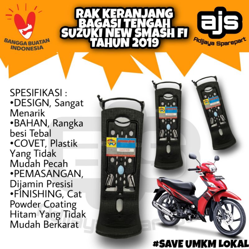 Rak Keranjang Kranjang Sayur Jepit Jepret Jepretan Box Bagasi Tengah Center Depan Tangga Motor Honda