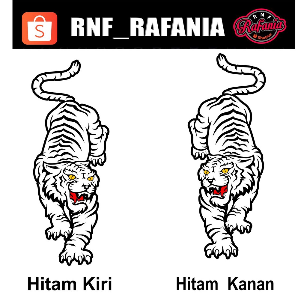 STICKER MACAN HARIMAU CUTTING PART 1