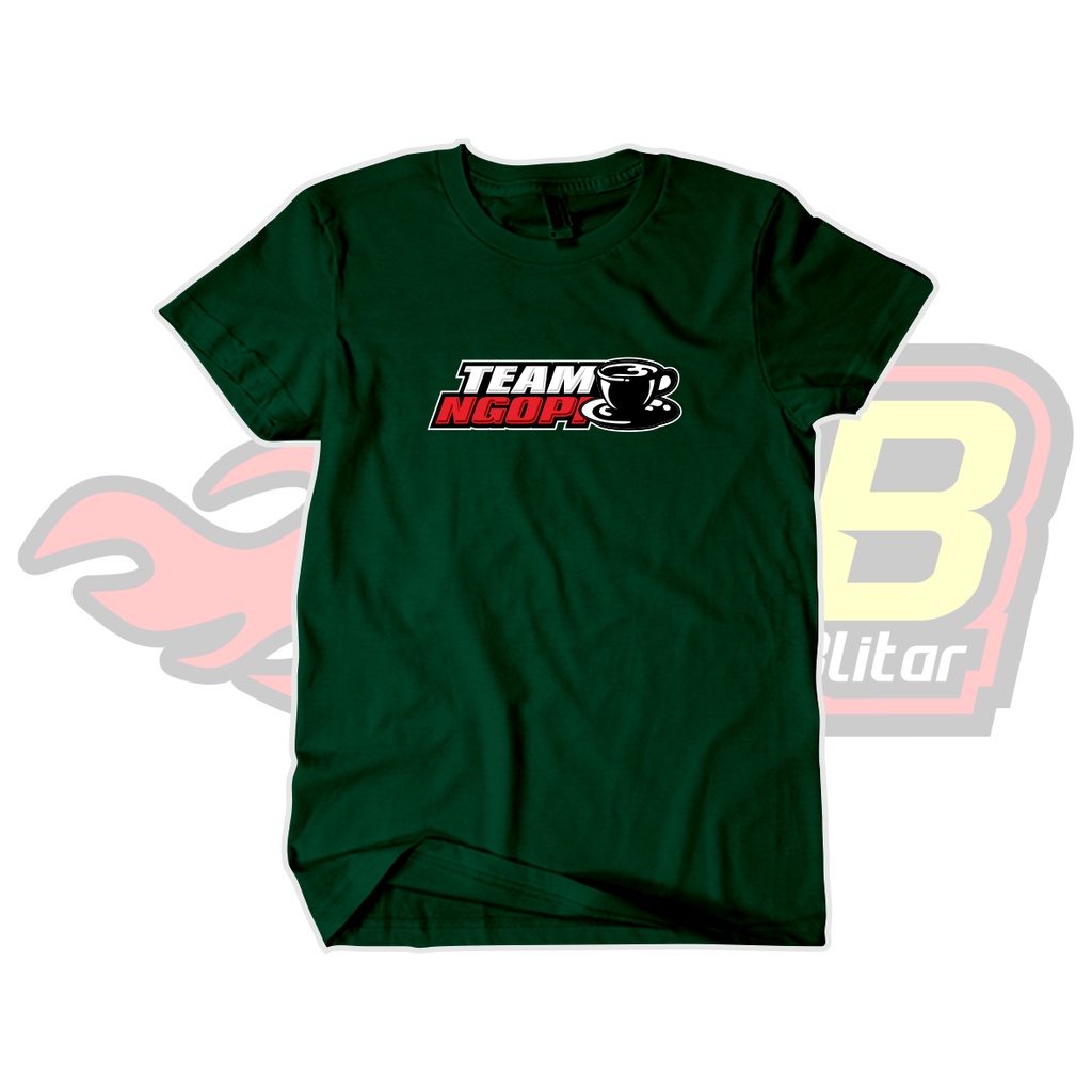 Kaos Distro Pria Katun Combed Team Ngopi